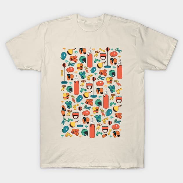 Martial Arts Pattern (colorful) T-Shirt by lents